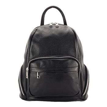 Rucsac din piele naturala Carmen Negru Rucsac din piele naturala Carmen Negru