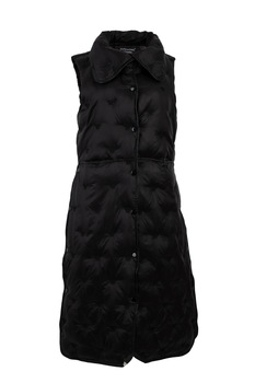 Vesta dama lunga cu capse, Neagra, L Vesta dama lunga cu capse, Neagra, L