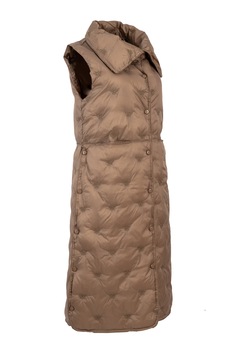 Vesta dama lunga cu capse, Bej Vesta dama lunga cu capse, Bej