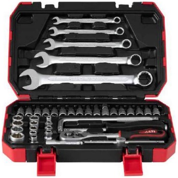 Trusa de scule pentru auto LTI, 40 piese , contine chei combinate si tubulare 1/4 Trusa de scule pentru auto LTI, 40 piese , contine chei combinate si tubulare 1/4