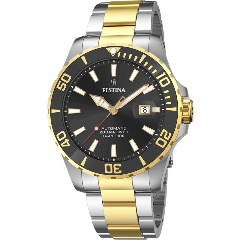 Ceas barbatesc Festina F20532/2 Automatic Auriu, Negru