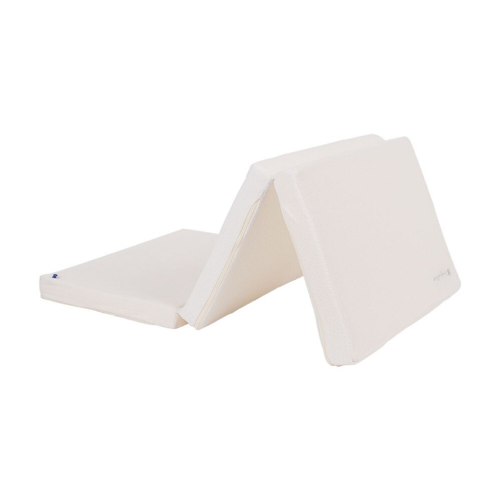 Saltea pliabila KikkaBoo cu husa din bumbac 120x60x5 cm Velvet White