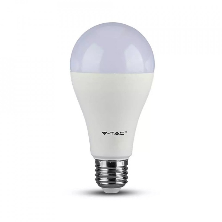 Bec LED dimabil V-TAC, 17W(100W), E27, 1521 lm, lumina neutra (4000K), clasa energetica F
