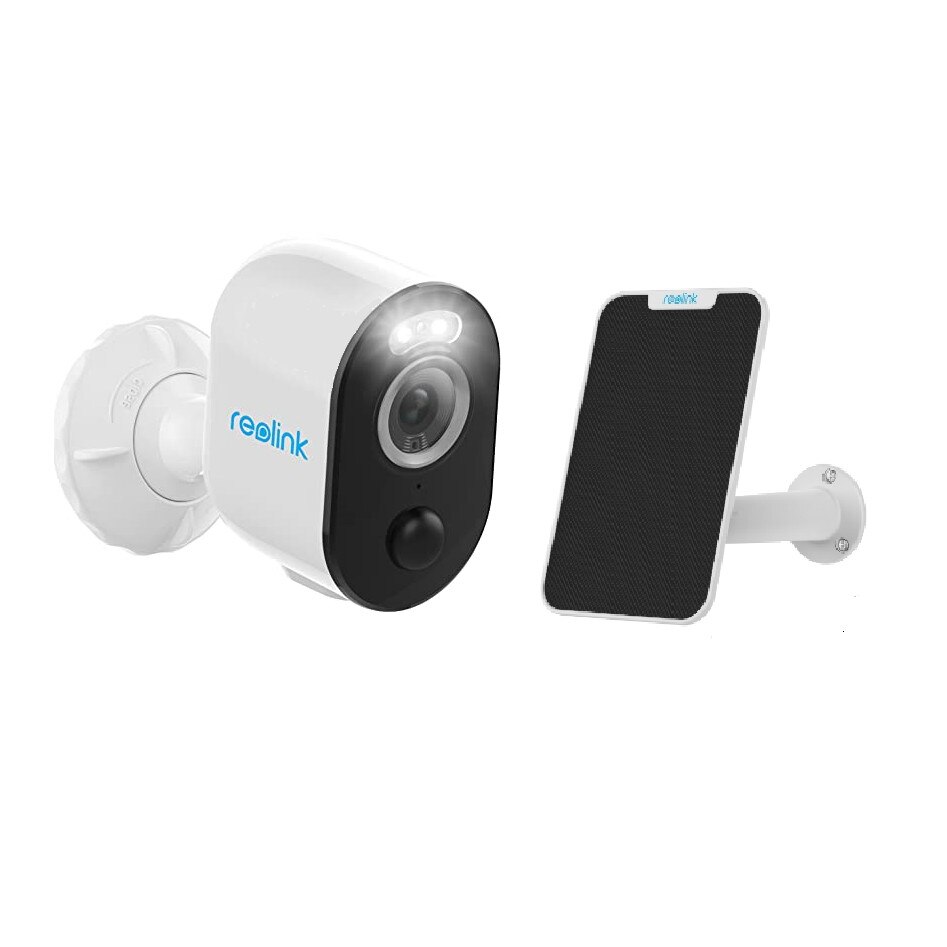 Camera de supraveghere Reolink Argus 3 Pro cu panou solar, inteligenta artificiala, detectare Persoana/Vehicul baterie reincarcabila, vedere nocturna color si reflector LED, slot Micro SD Card