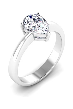 Dhamont, Inel din aur de 18K cu o piatra aquamarin, Argintiu Dhamont, Inel din aur de 18K cu o piatra aquamarin, Argintiu