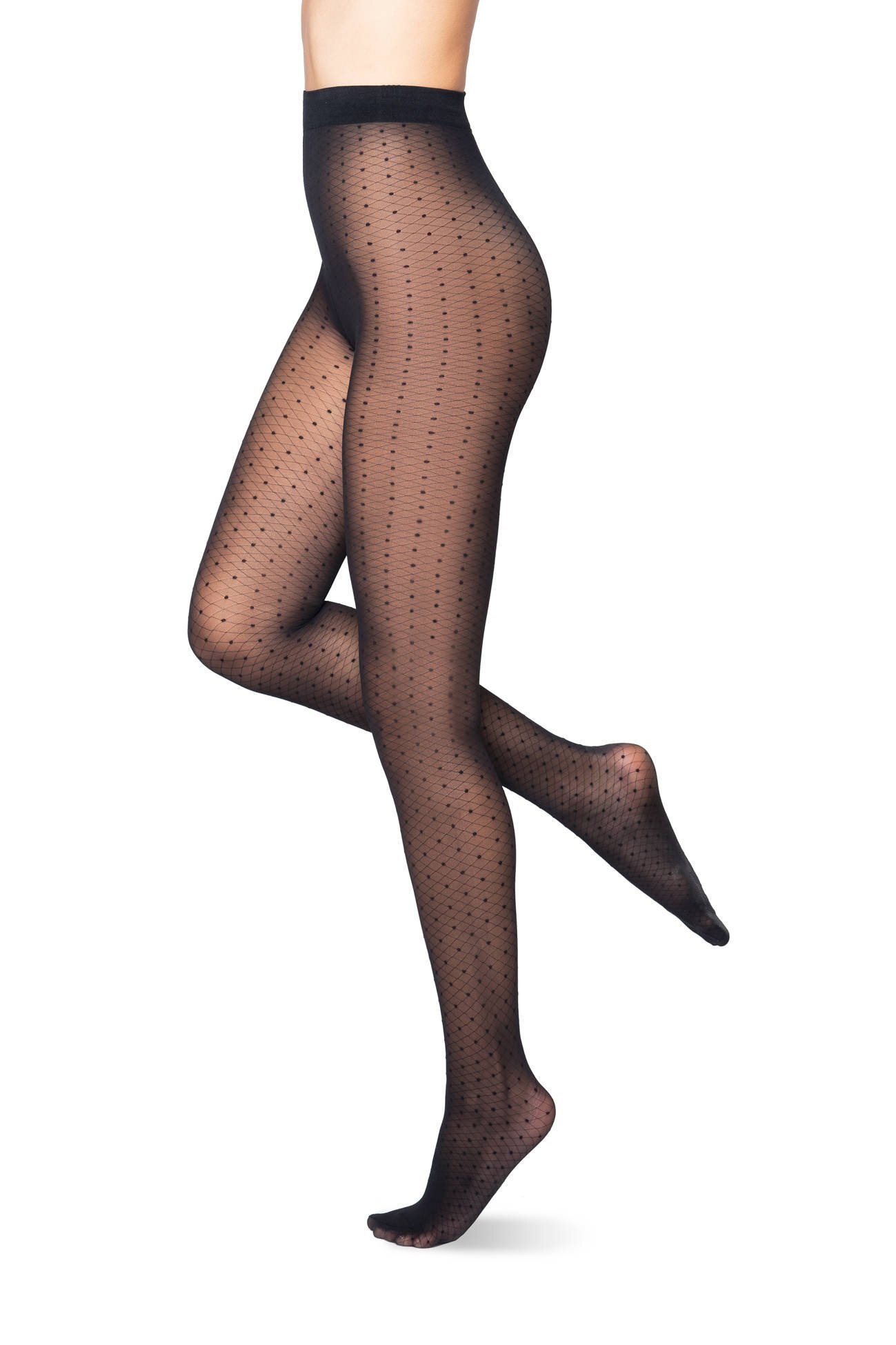 Ciorap cu model, din microfibra Gortesk