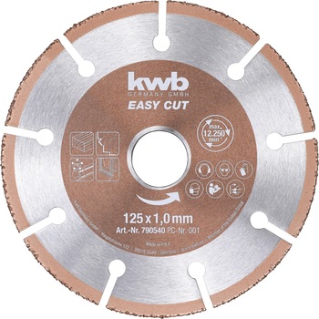 Disc polizor KWB 49790540, 125 mm diametru, Easy Cut Disc polizor KWB 49790540, 125 mm diametru, Easy Cut