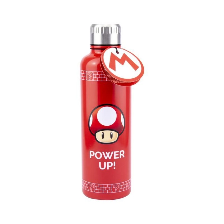 Бутилка за вода Super Mario, 500 ml, Многоцветна