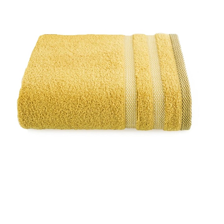 Prosop baie, RIKI, Eurofirany, 70x140, 100% bumbac, mustar