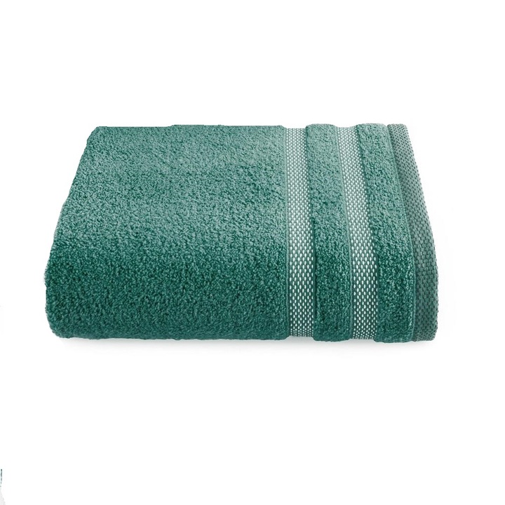 Prosop baie, RIKI, Eurofirany, 50x90, 100% bumbac, verde inchis