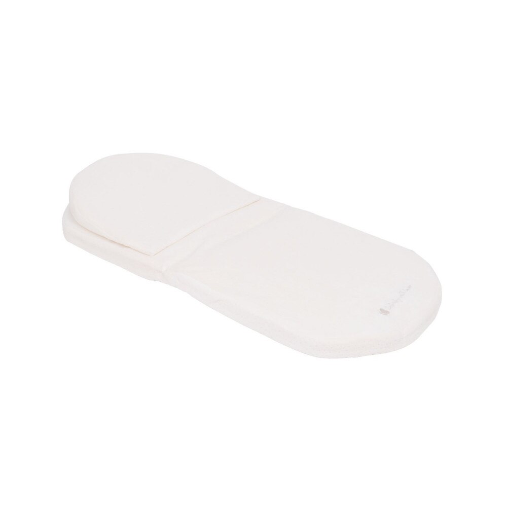 Saltea cu perna pentru landou KikkaBoo 75x30 cm Velvet White