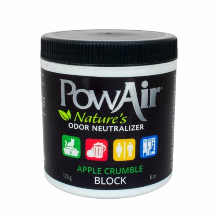 Solutie pentru neutralizarea mirosurilor de animale Powair Gel, apple crumble, 170 g