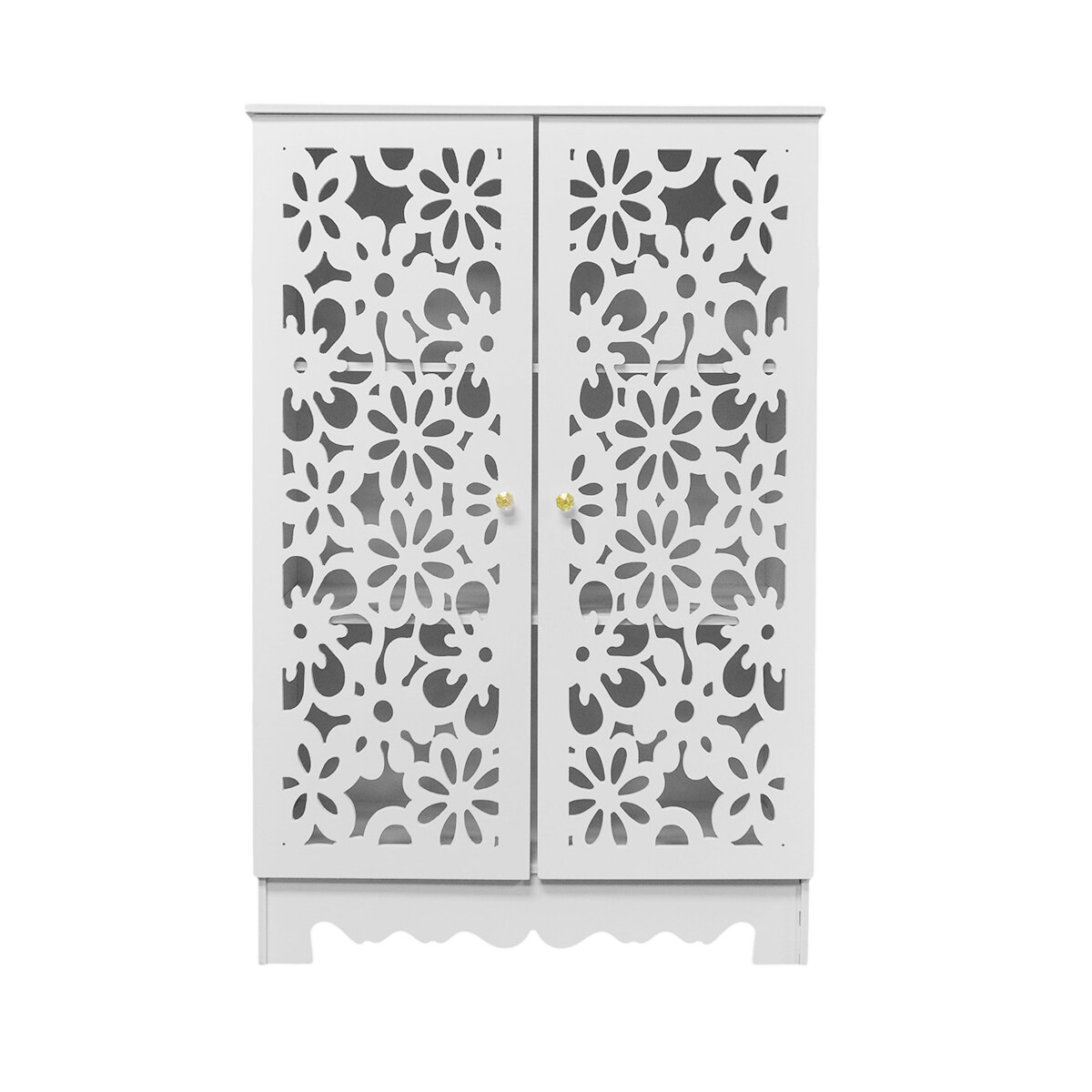 Dulap cu 2 usi, Naimeed D3474, culoare Alb 90 x 62 x 30 cm