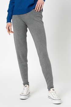 Vila, Pantaloni sport cu talie inalta si snur Marla, Gri Vila, Pantaloni sport cu talie inalta si snur Marla, Gri