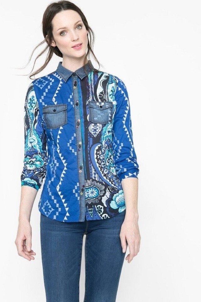 Camasa Desigual XS, Albastru, 65c22b2