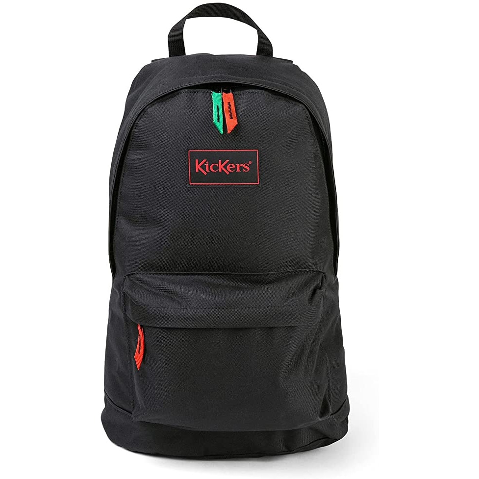 Rucsac scoala Kickers 20L Canvas negru, cu curele reglabile captusite