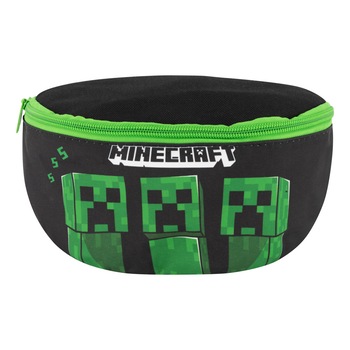 Geanta talie Minecraft Creepers 3xS, Multicolor Geanta talie Minecraft Creepers 3xS, Multicolor