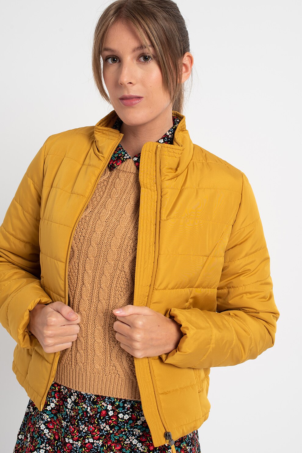 Vero Moda, Geaca scurta usoara Simone, Galben sofran