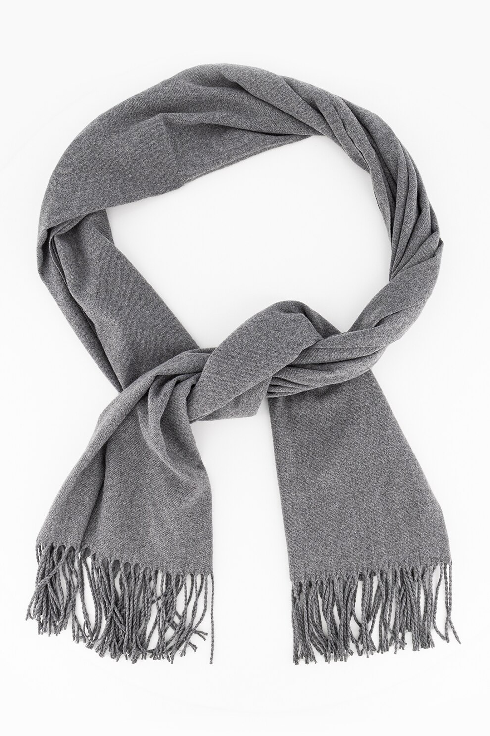 Vero Moda, Esarfa cu franjuri, gri