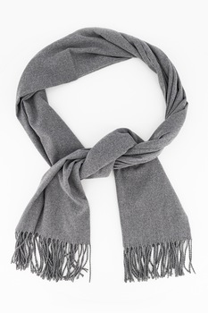 Vero Moda, Esarfa cu franjuri, gri Vero Moda, Esarfa cu franjuri, gri