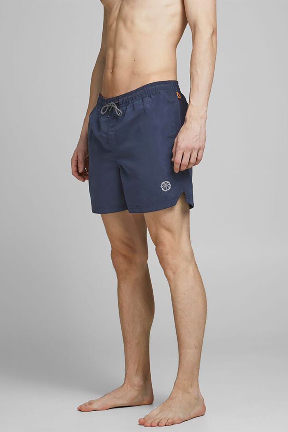 Jack&Jones, Pantaloni scurti de baie cu logo, Bleumarin, XL