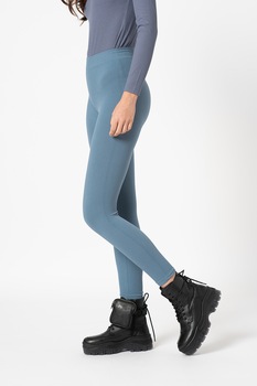Only, Colanti cu aspect striat si talie inalta Gwen, Albastru lavanda Only, Colanti cu aspect striat si talie inalta Gwen, Albastru lavanda