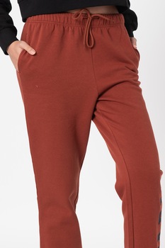 Only, Pantaloni sport cu snur in talie Comfy, Rosu caramiziu Only, Pantaloni sport cu snur in talie Comfy, Rosu caramiziu