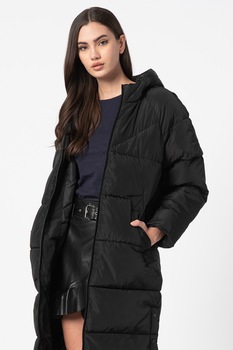 Only, Geaca lunga cu vatelina Amanda, Negru Only, Geaca lunga cu vatelina Amanda, Negru