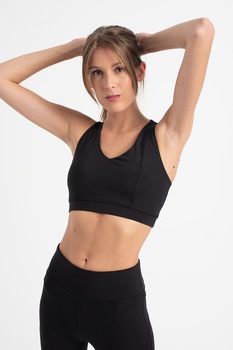 Only Play, Bustiera cu decolteu en-coeur Palea, Negru Only Play, Bustiera cu decolteu en-coeur Palea, Negru