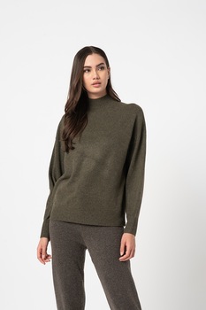 Only, Pulover cu aspect de tricot fin Cari, Verde militar Only, Pulover cu aspect de tricot fin Cari, Verde militar
