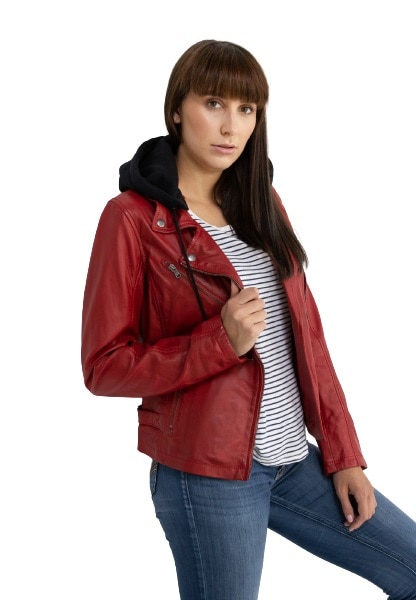 Geaca de piele Angel CBL, Rosu