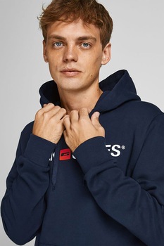 Jack&Jones, Set de hanorace cu logo - 2 piese, Negru/Bleumarin Jack&Jones, Set de hanorace cu logo - 2 piese, Negru/Bleumarin