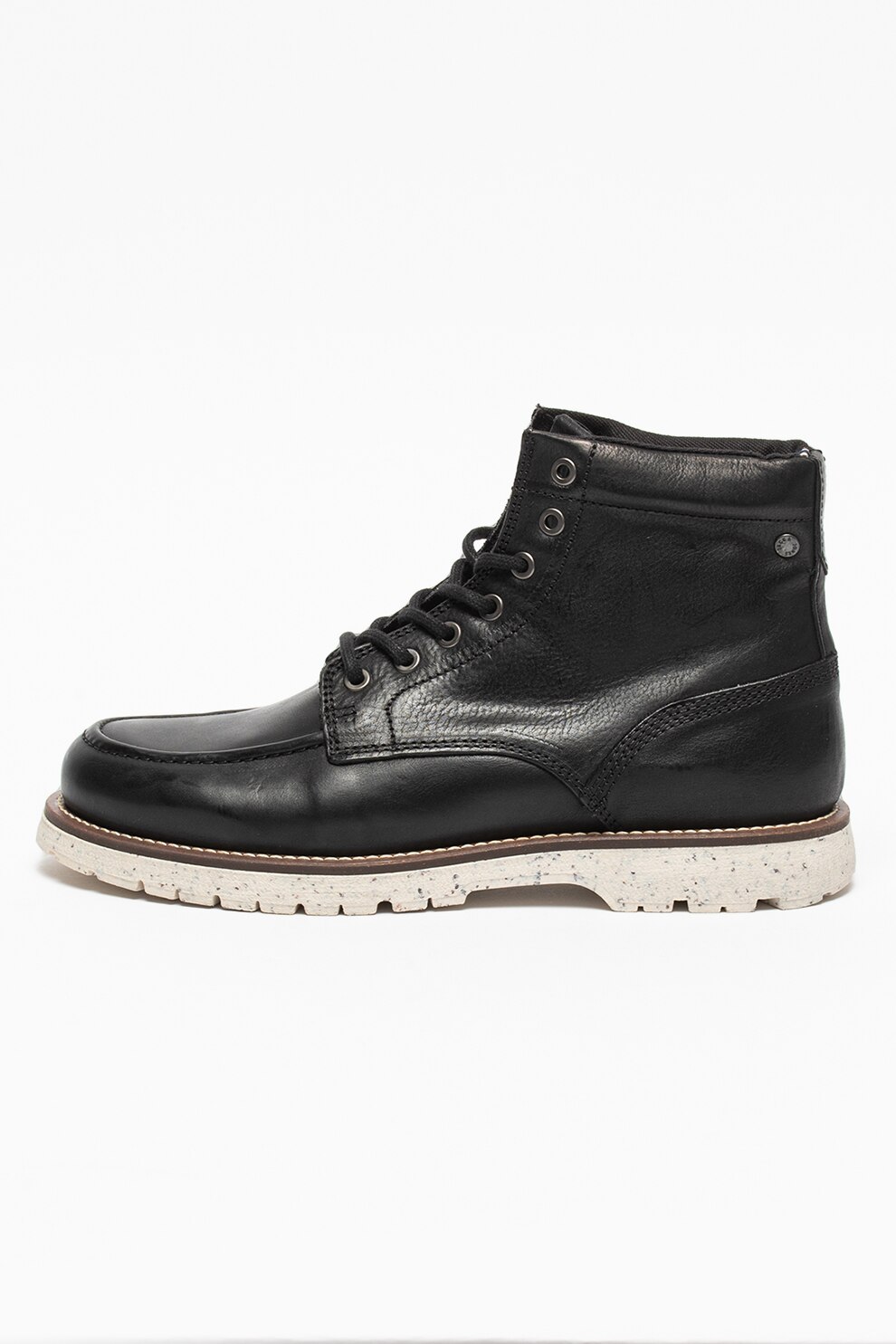 Jack&Jones, Ghete de piele Lucas, Negru/Alb