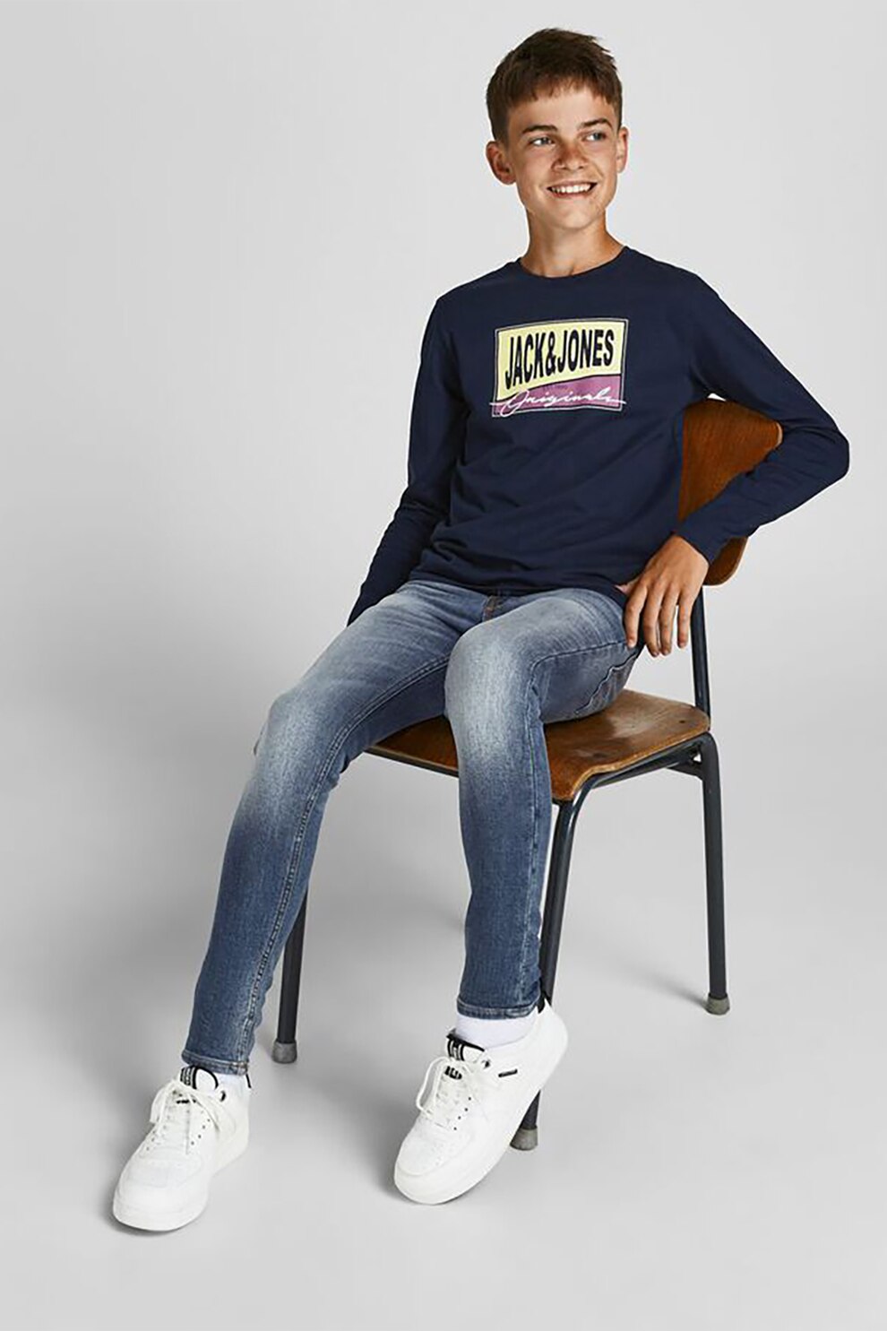 Jack&Jones, Blugi skinny Dan Fox, Albastru deschis