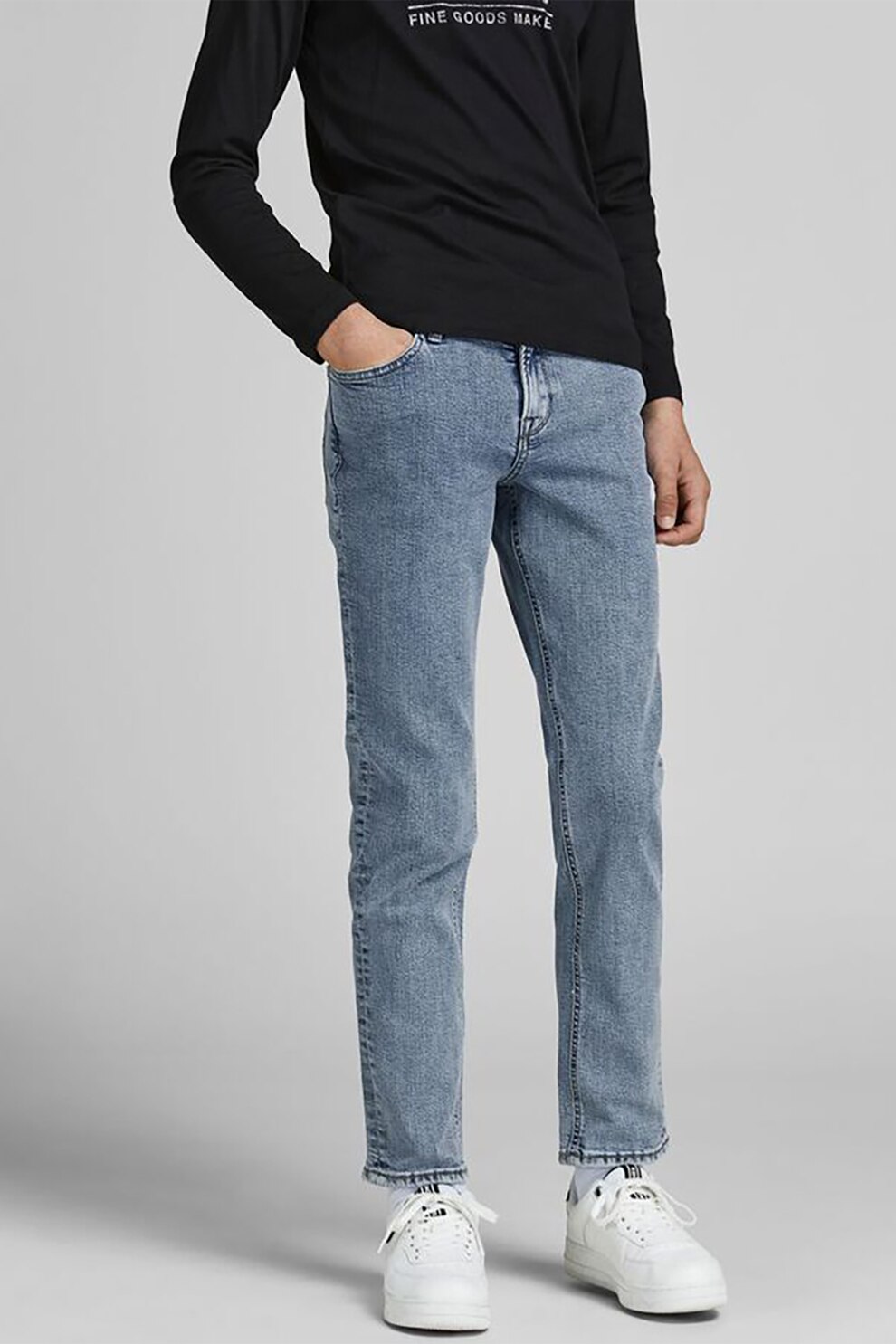 Jack&Jones, Blugi slim fit Glenn Original 621, Albastru deschis