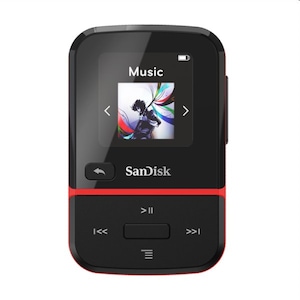 MP3 SanDisk Clip Sport Go, 32 GB, Micro USB, Rosu/Negru