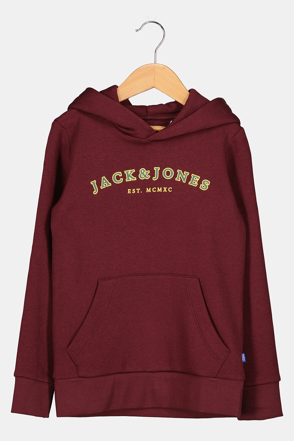 Jack&Jones, Hanorac cu imprimeu logo, Visiniu