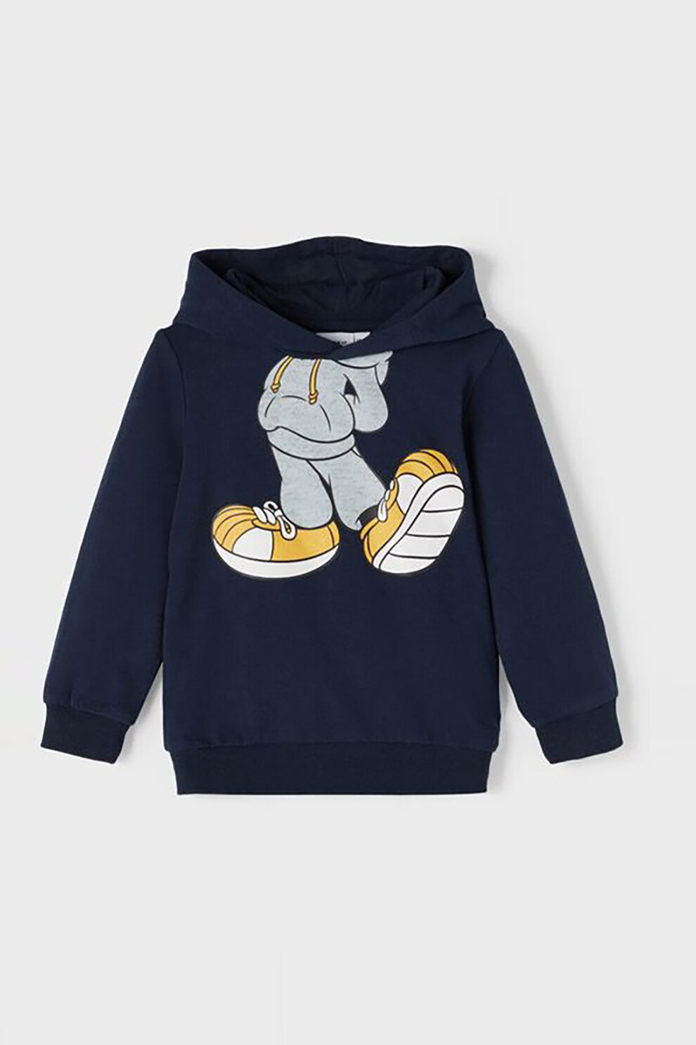 NAME IT, Hanorac cu imprimeu grafic, Bleumarin/ Gri