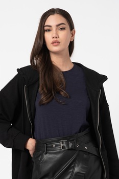 Only, Hanorac lejer cu fermoar Wanted, Negru Only, Hanorac lejer cu fermoar Wanted, Negru