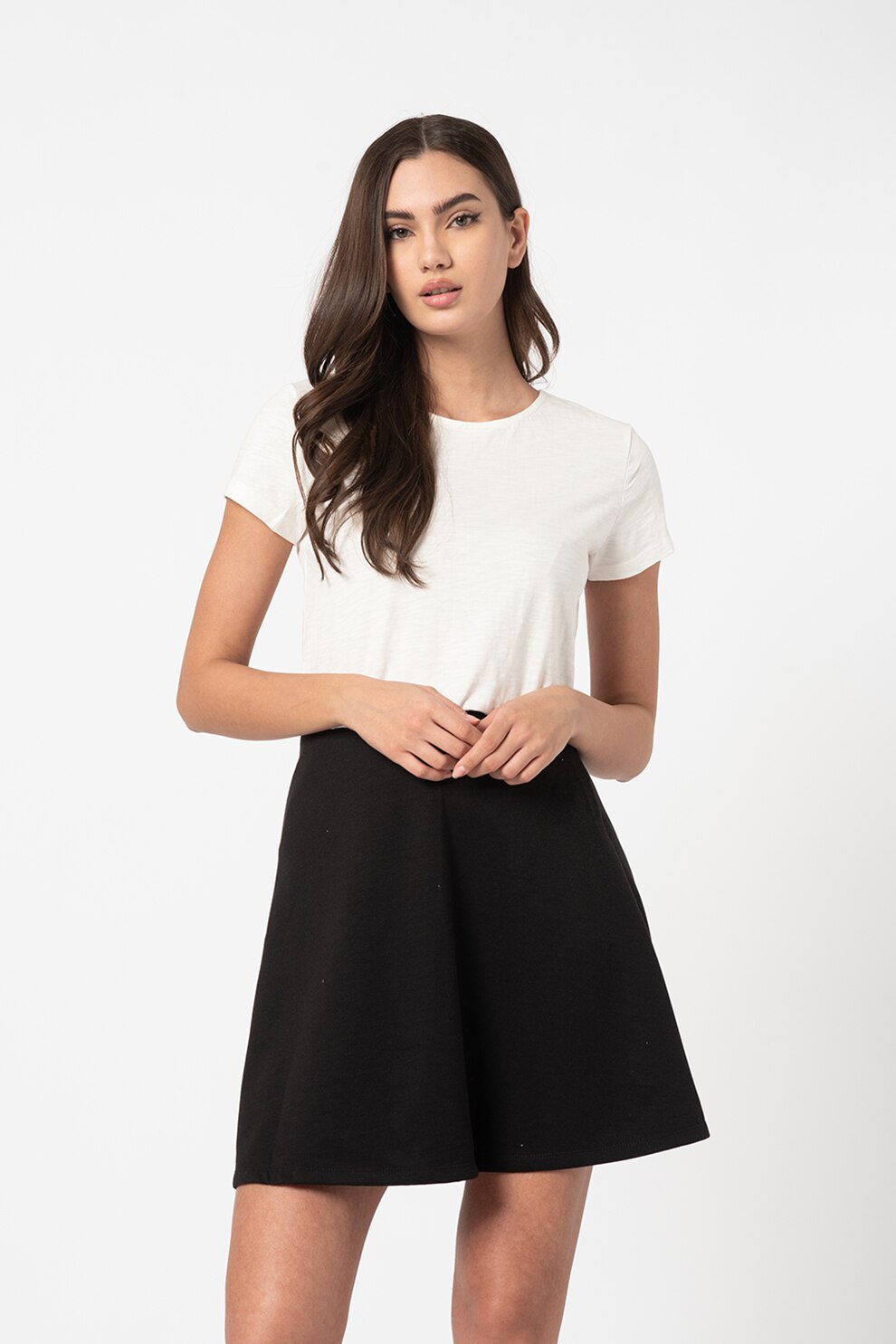 Only, Tricou cu decolteu rotund Luna, Alb