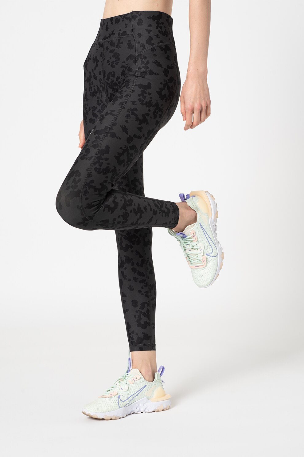 Only Play, Colanti cu imprimeu Septi, Gri inchis/ Negru, XS