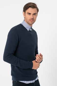 Selected Homme, Pulover cu decolteu la baza gatului Masei, Bleumarin Selected Homme, Pulover cu decolteu la baza gatului Masei, Bleumarin