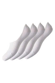 Pieces, Set de sosete foarte scurte din amestec de bumbac organic - 4 perechi, Alb Pieces, Set de sosete foarte scurte din amestec de bumbac organic - 4 perechi, Alb