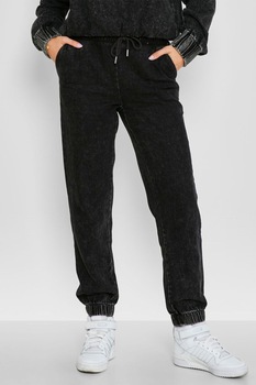 Noisy May, Pantaloni sport conici din lyocell cu snur de ajustare, Negru stins Noisy May, Pantaloni sport conici din lyocell cu snur de ajustare, Negru stins