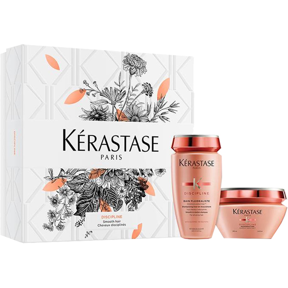 Set Kerastase Discipline Spring Discipline Bain Fluidealiste Smooth in Motion Sampon Unisex 250 ml, Maskeratine Masca de Par Unisex 200 ml