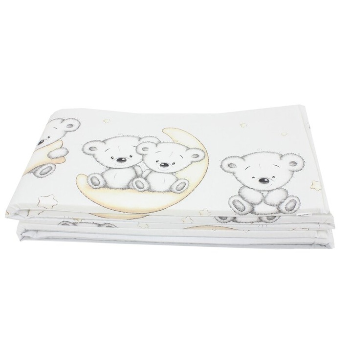 Set 2 aparatori, Prichindel, Ursulet sir gri, 120x60cm