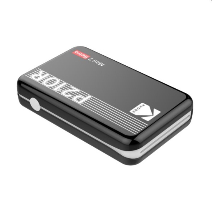 Ретро принтер Kodak Mini 2 Plus, 7,6 × 7,6 cm, черен