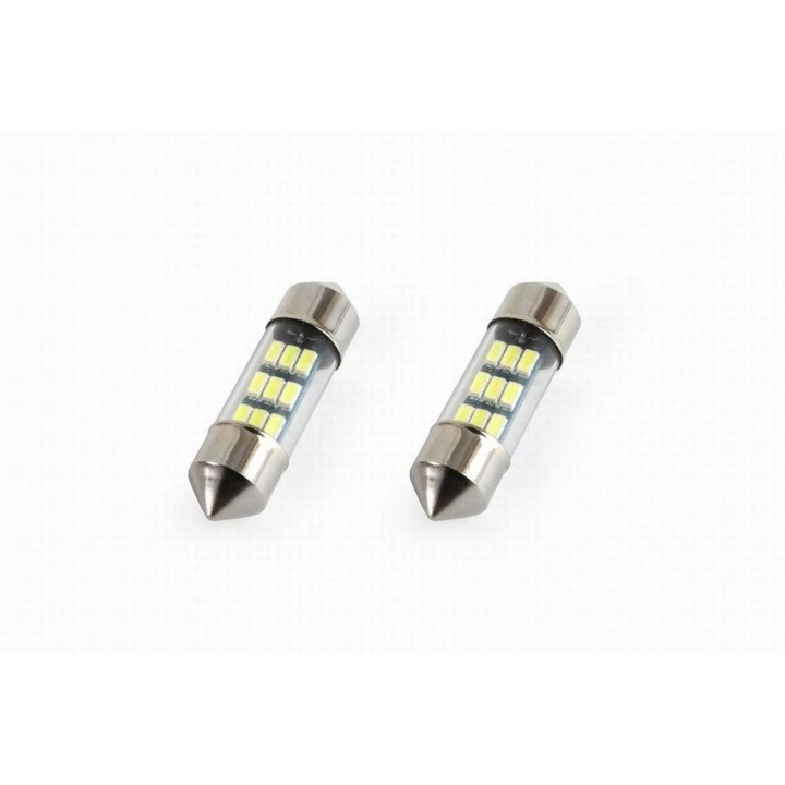 Set 2 becuri auto cu LED sofit C5W