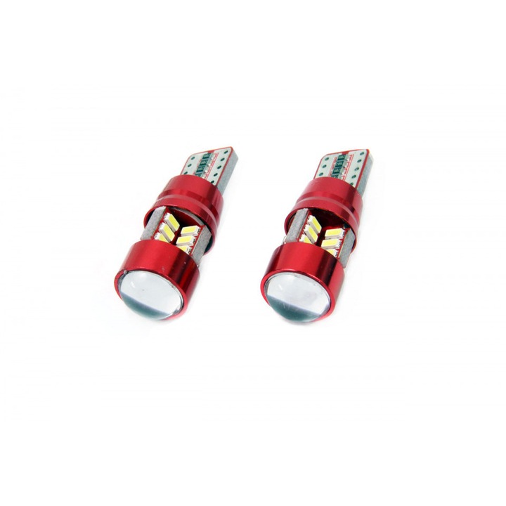 Készlet 2 x LED CANBUS 27SMD 3014 T10e (W5W) fehér 12V / 24V