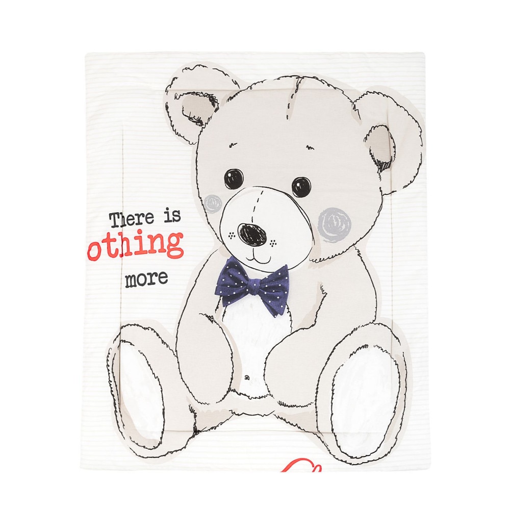 Pilota matlasata din bumbac 90x110 cm Teddy Bear